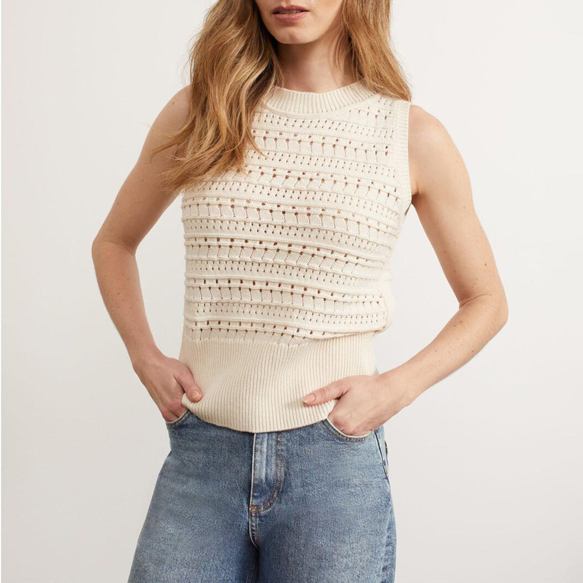 Cream Colemere Knitted Vest main product photo