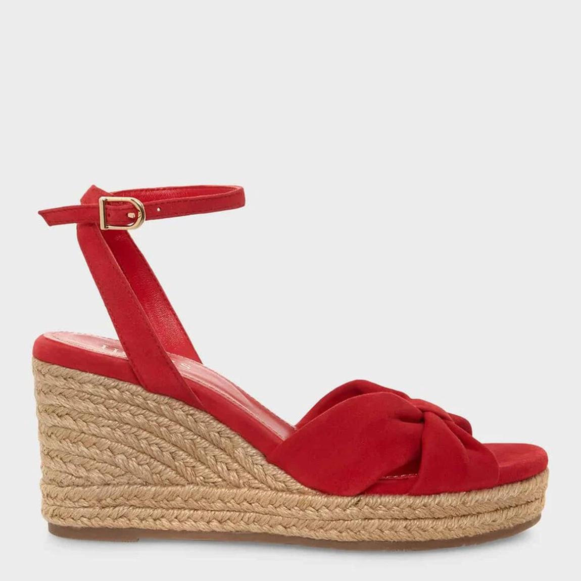 Red Angelica Suede Espadrille main product photo