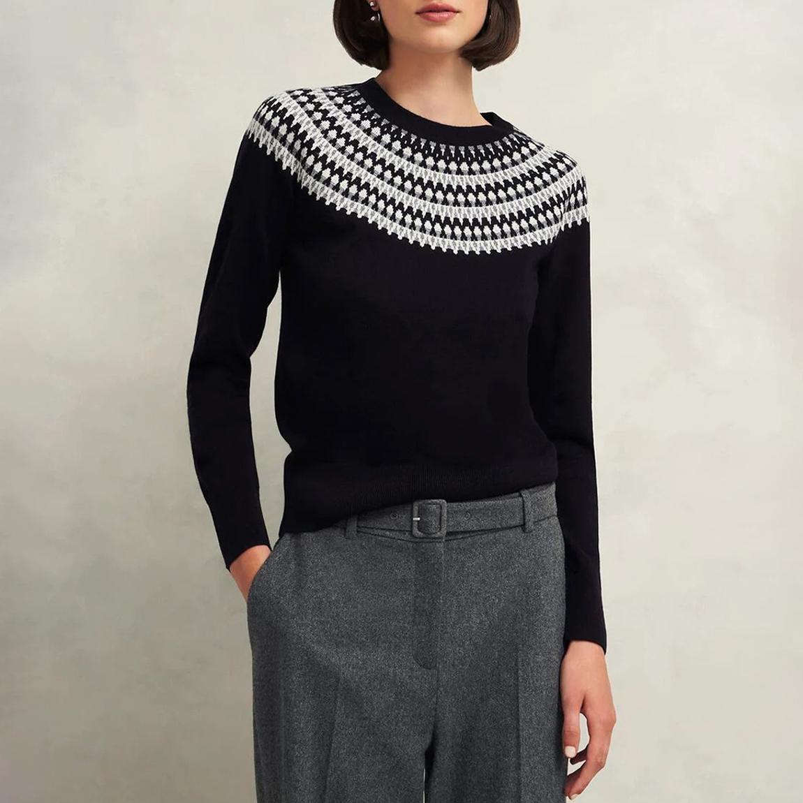 Black Greta Lurex Wool Blend Jumper main product photo