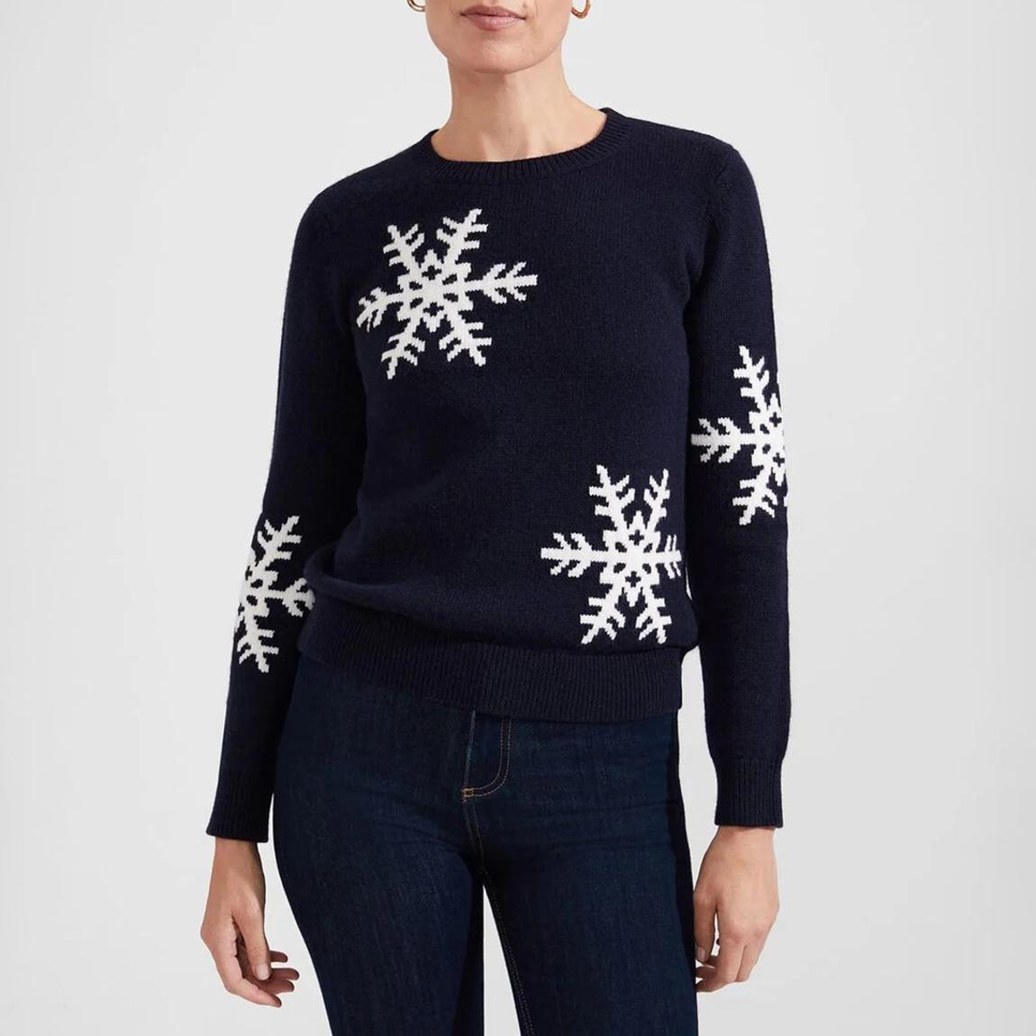 Navy Petula Wool Blend Sweatshirt main product photo