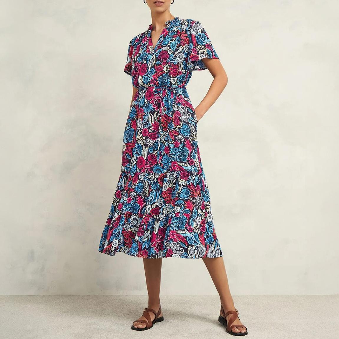 Pink/Blue Sia Slv Dress main product photo