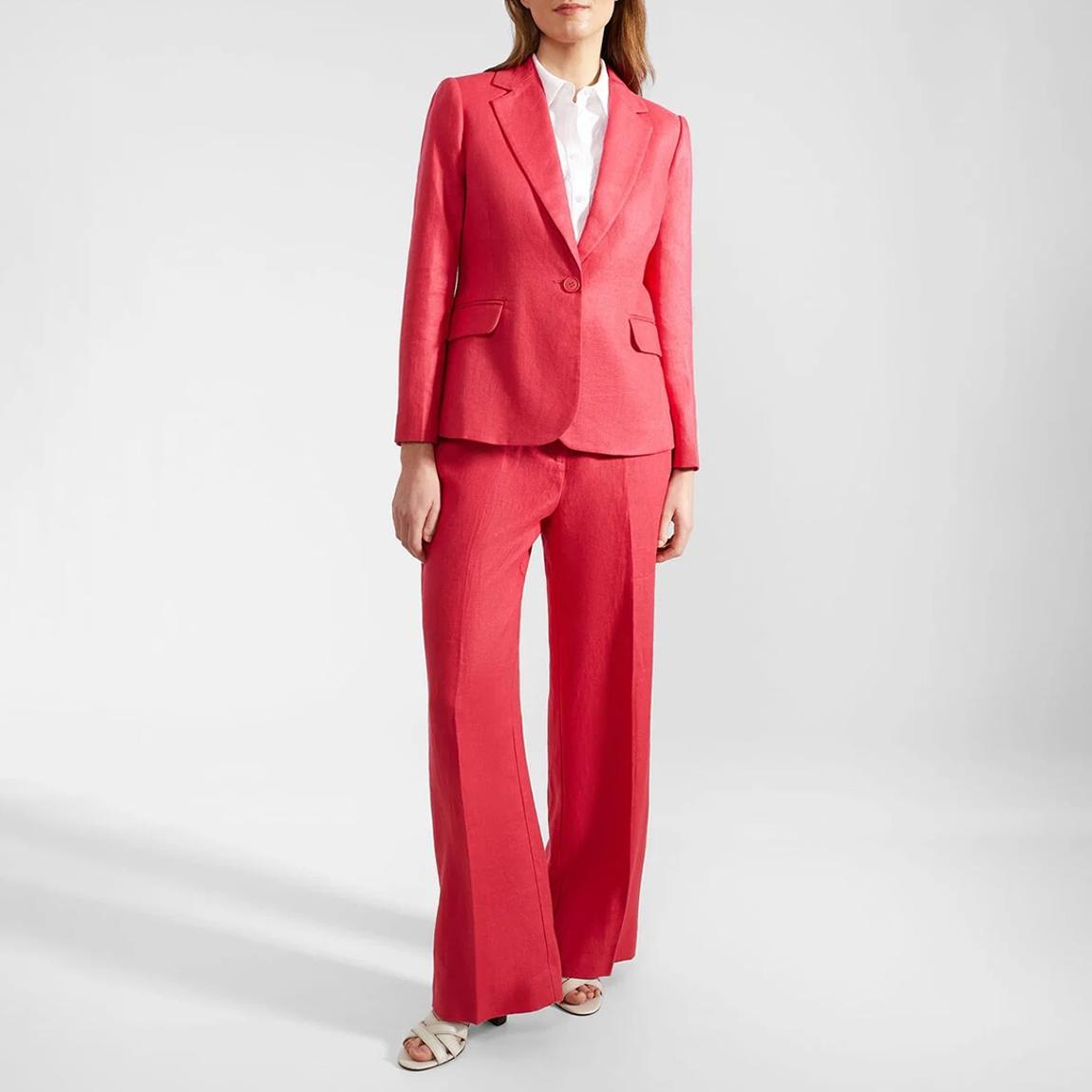 Pink Mirabel Linen Jacket main product photo