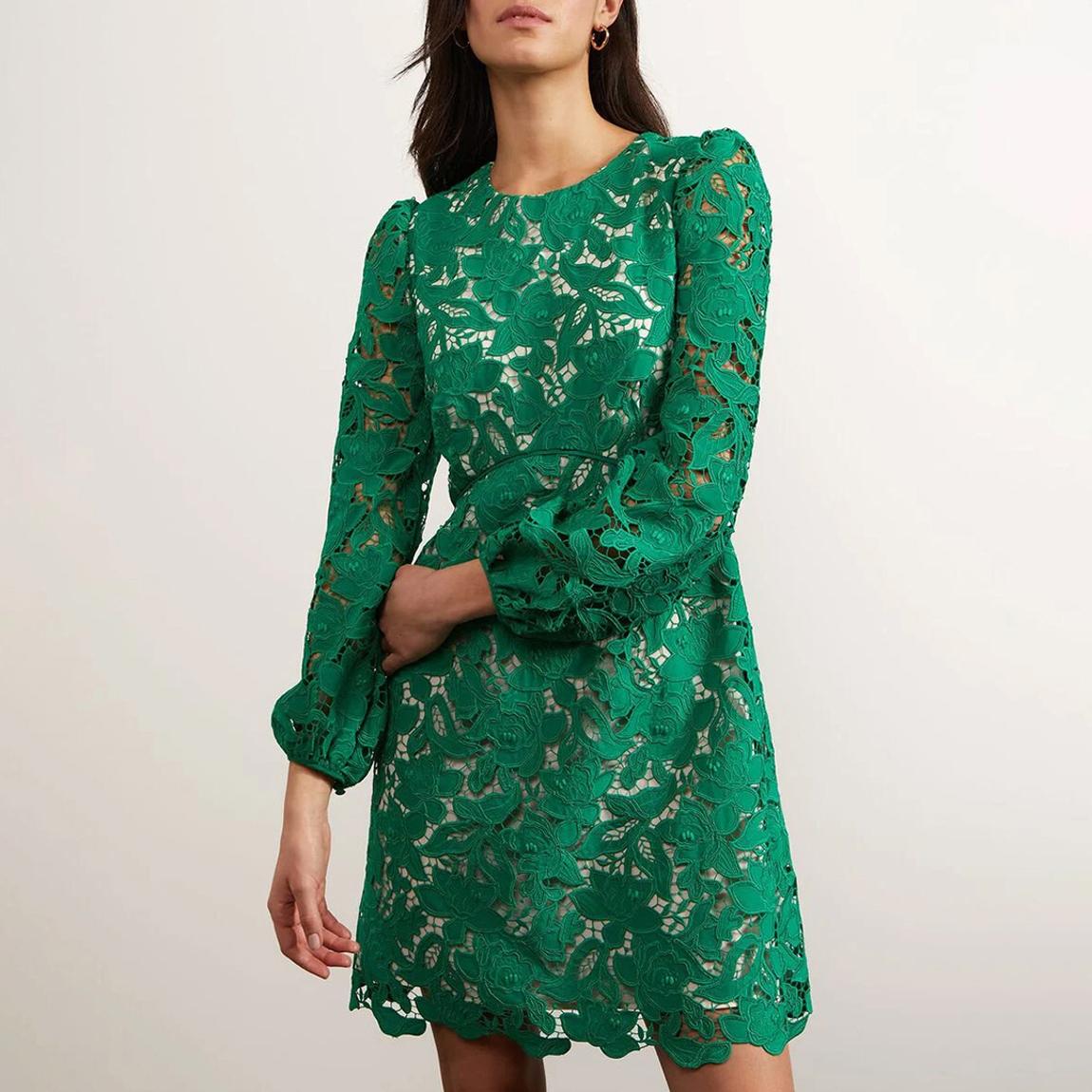 Green Kew Lace Dress main product photo