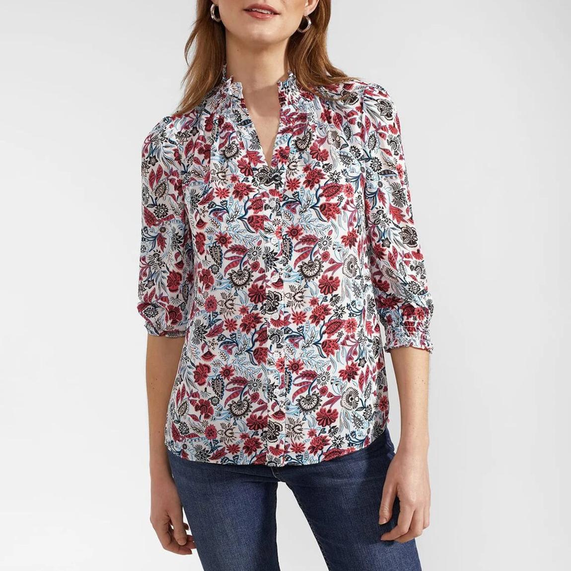 Red Print Giovanna Blouse main product photo
