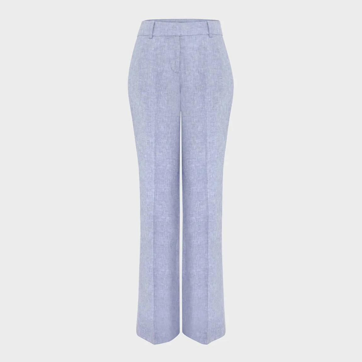 Blue Adina Linen Trouser main product photo