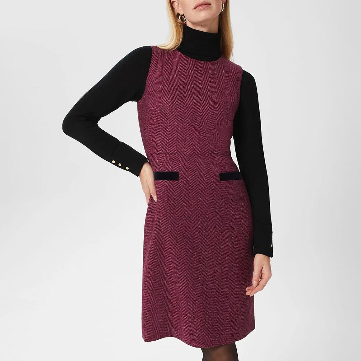 Purple Wool Lucia Dress main product photo