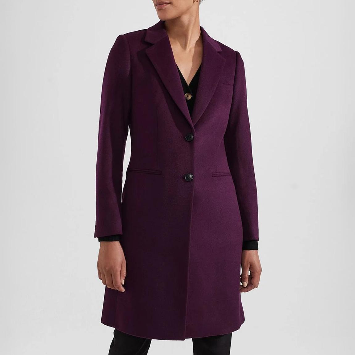 Purple Petite Tilda Wool Coat main product photo