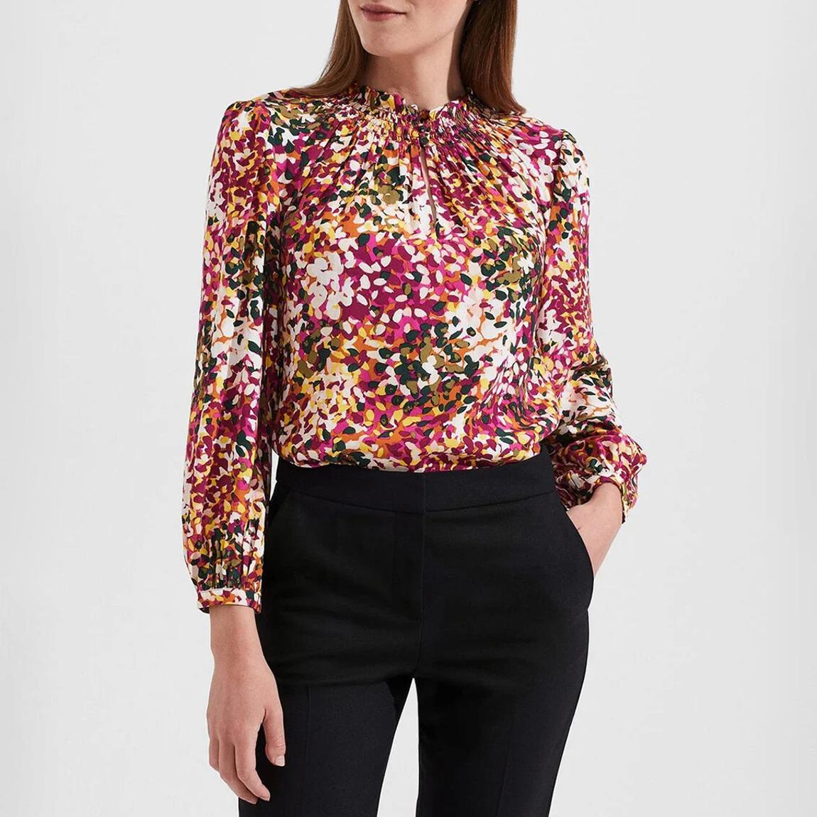 Pink Printed June Blouse main product photo