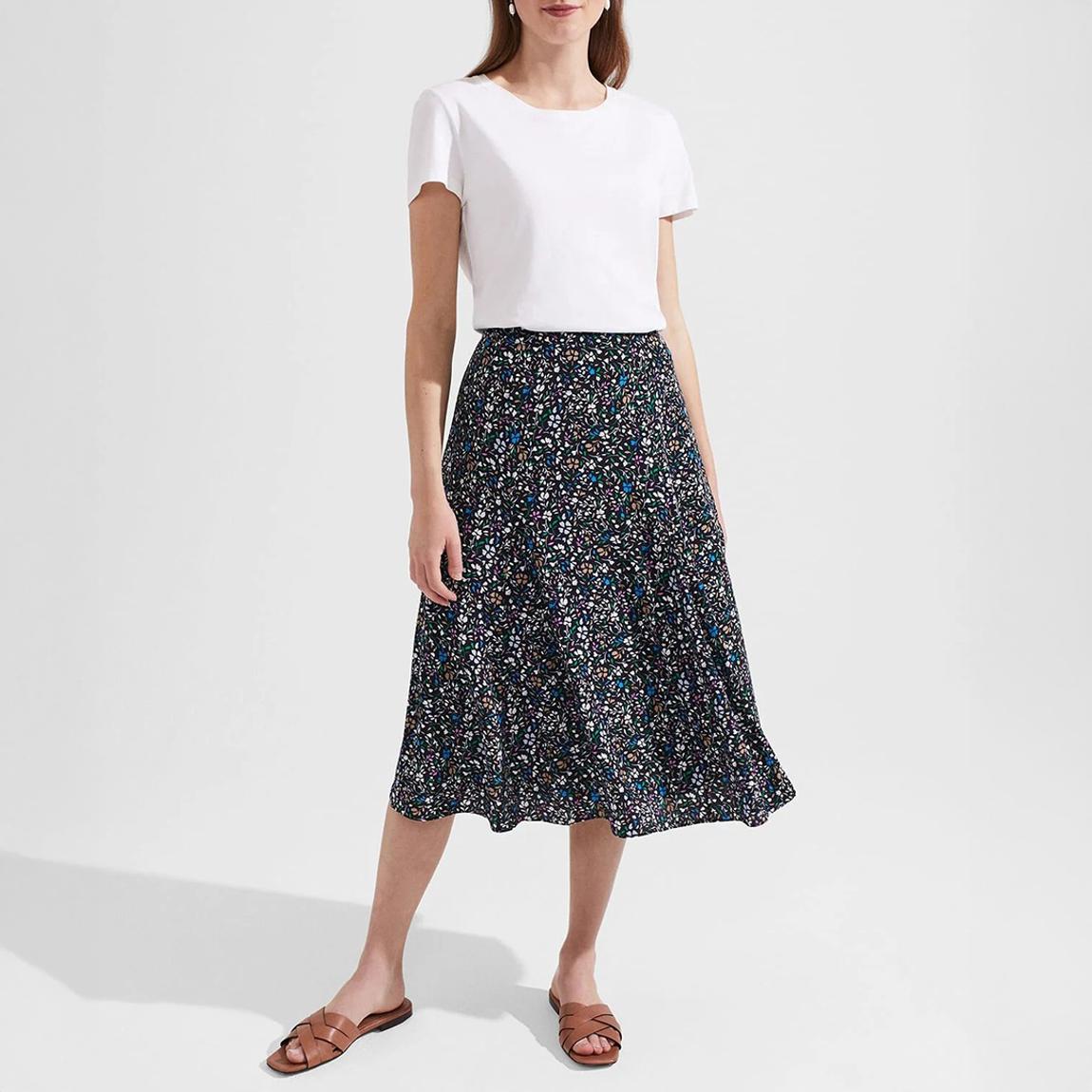 Black Print Anika Skirt main product photo
