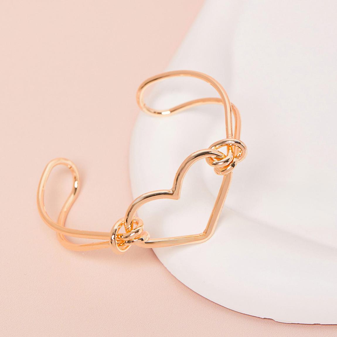 Gold Large Heart Bracelet main product photo