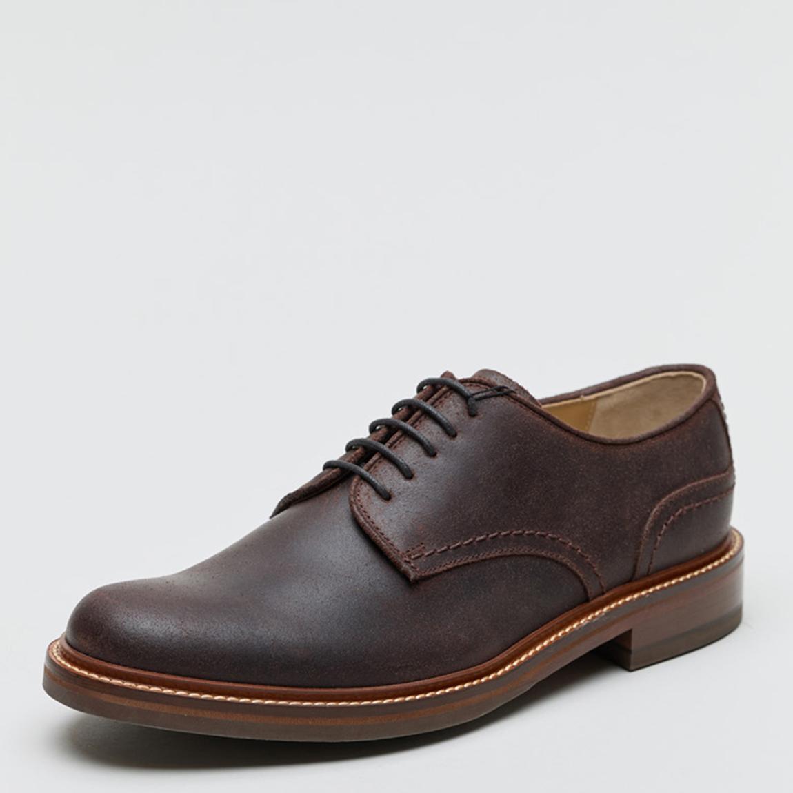 Chapman Moore Men's Chocolate Leather Derby Country Shoe
