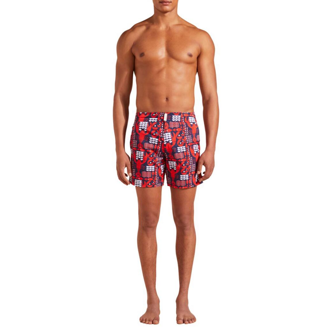 Vilebrequin Multi Moonrise Lobster-Print Swim Shorts - BrandAlley