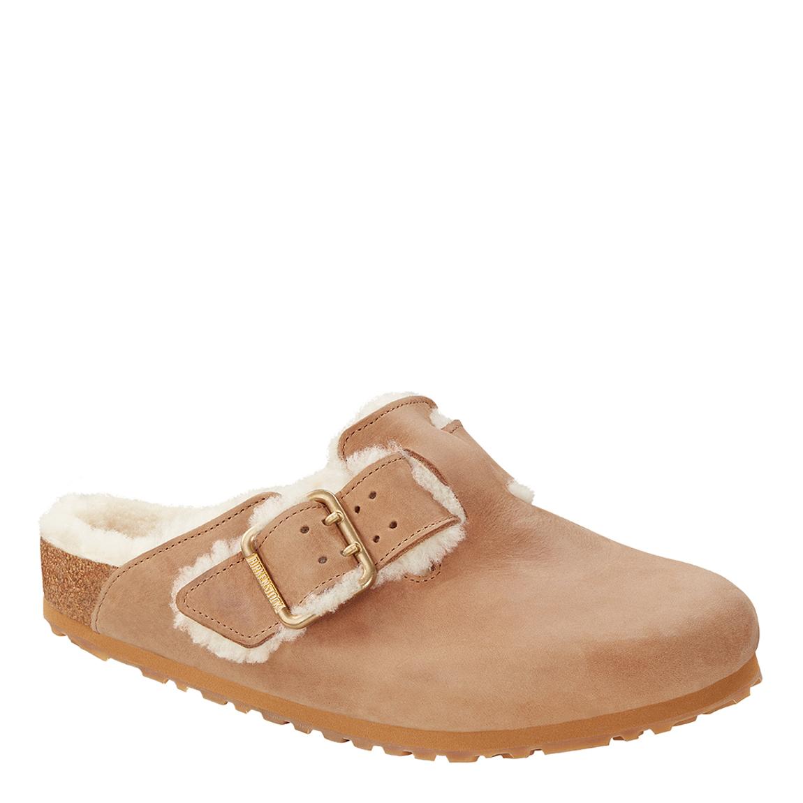 Birkenstock Unisex Boston Bold Curly Shearling Clog - BrandAlley