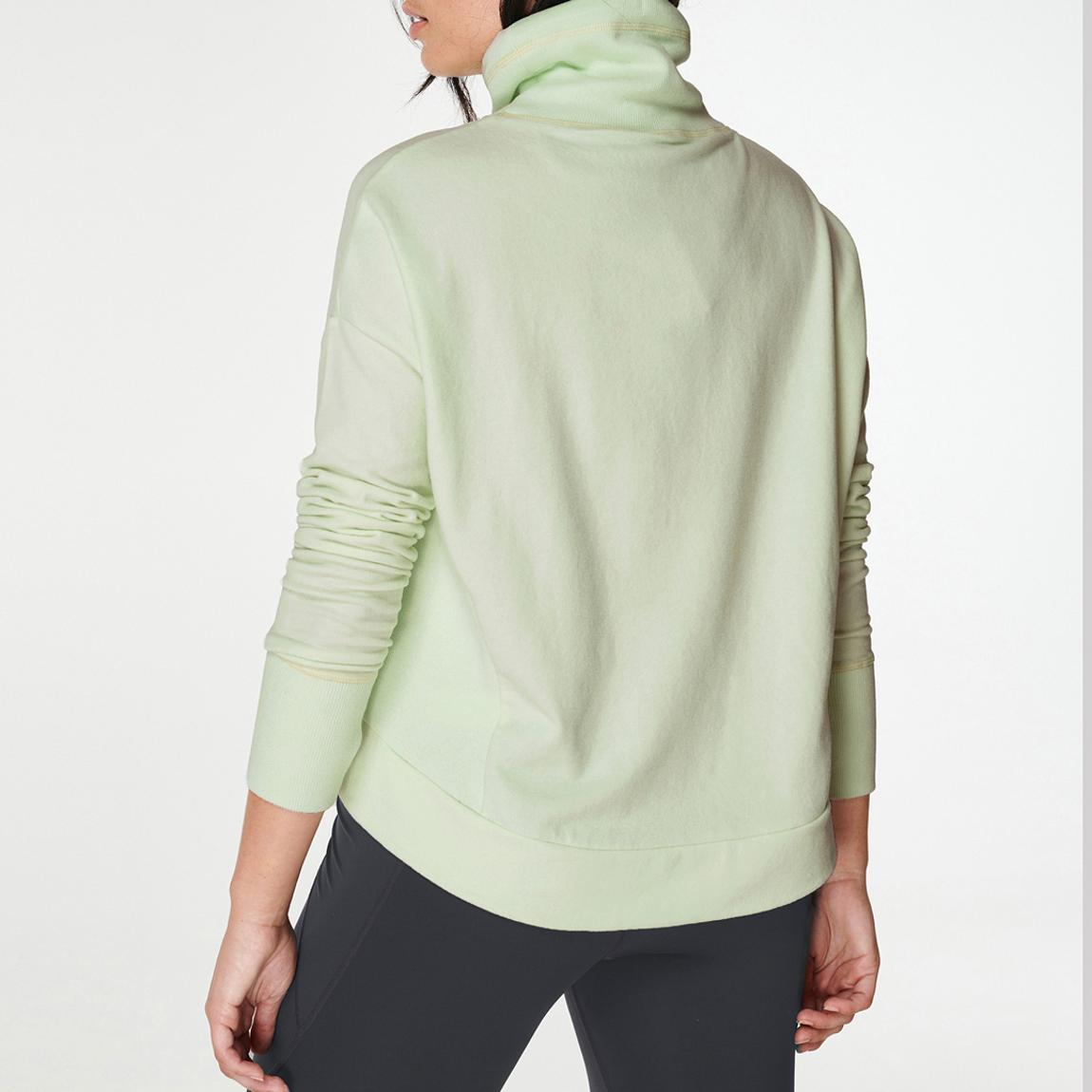 Sweaty Betty Glacier Green Harmonise Luxe Fleece Sweatshirt