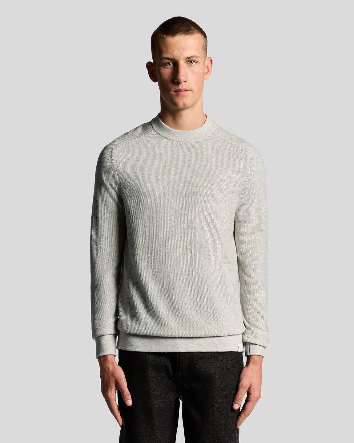 Lyle & Scott Pique Knit Mock Neck Jumper - BrandAlley