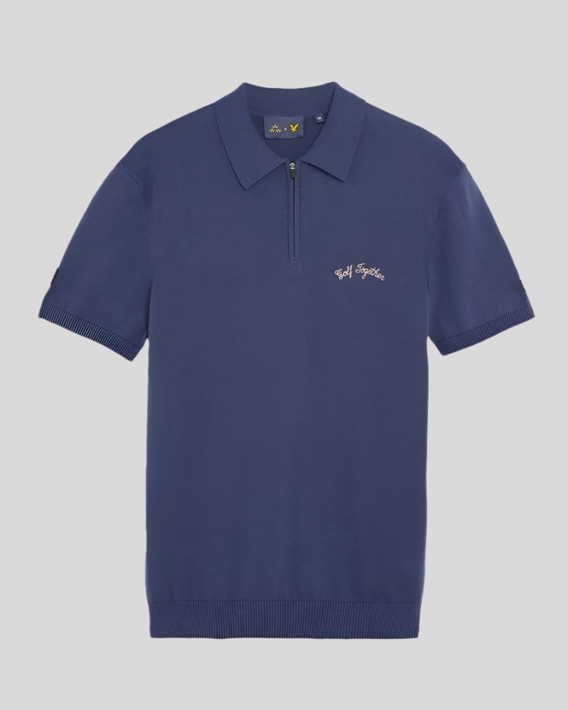 Lyle & Scott Friends of a Feather Zipped Golf Polo Shirt - BrandAlley