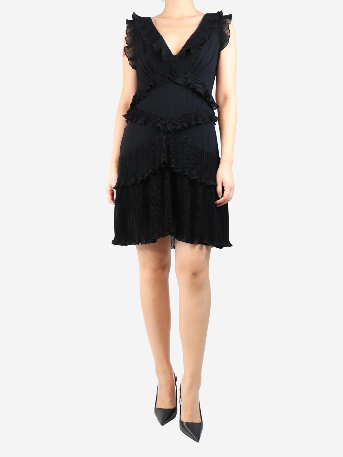 Pre-Loved Zimmermann Black sleeveless frilly mini dress - BrandAlley