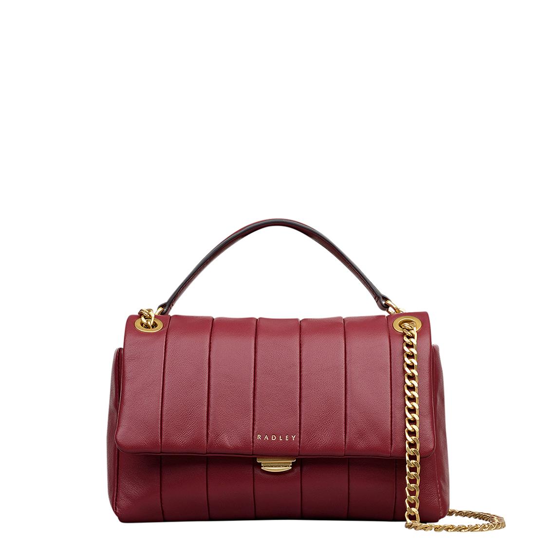 Radley Carmine Red Burton Way Mini Flapover Crossbody Bag - BrandAlley