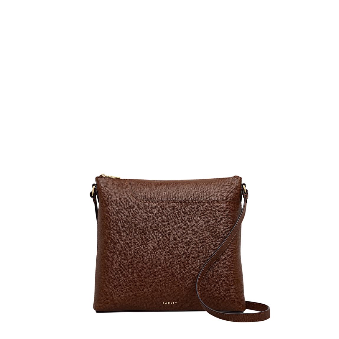 Radley Chocolate Pockets Large Ziptop North-South Cross Body Bag