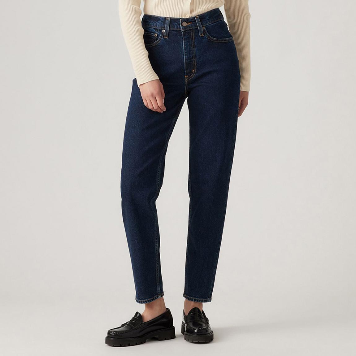 Levi's Indigo Blue 80s Crop Mom Stretch Jeans - BrandAlley
