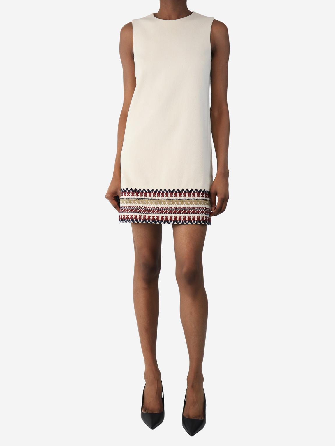 beaded basque waist wedding dress VALENTINO ICONOGRAPHE TOILE DRESS BEIGE NERO NEW SEASON PARLOUR X – Parlour  X main image 1