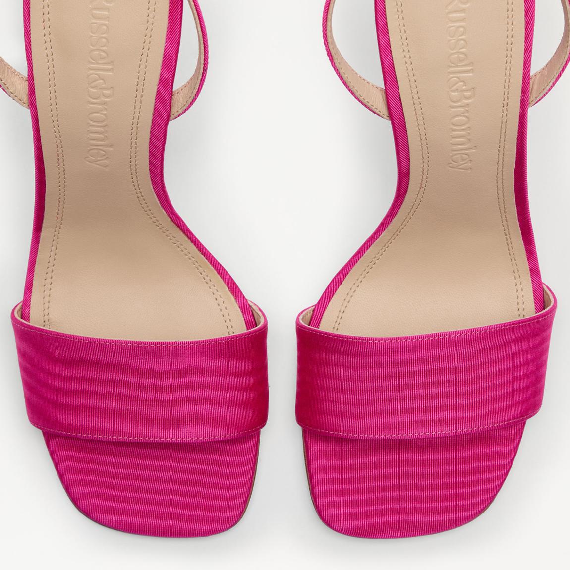 Russell & Bromley Women's Pink Superstow Heeled Sandal - BrandAlley
