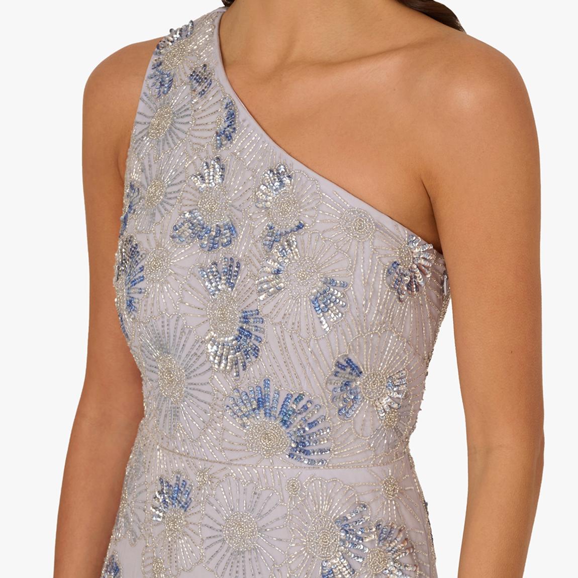 princess polly baby blue dress ADRIANNA PAPELL AP1E210438 BEADED BLOUSON BOW main image 0