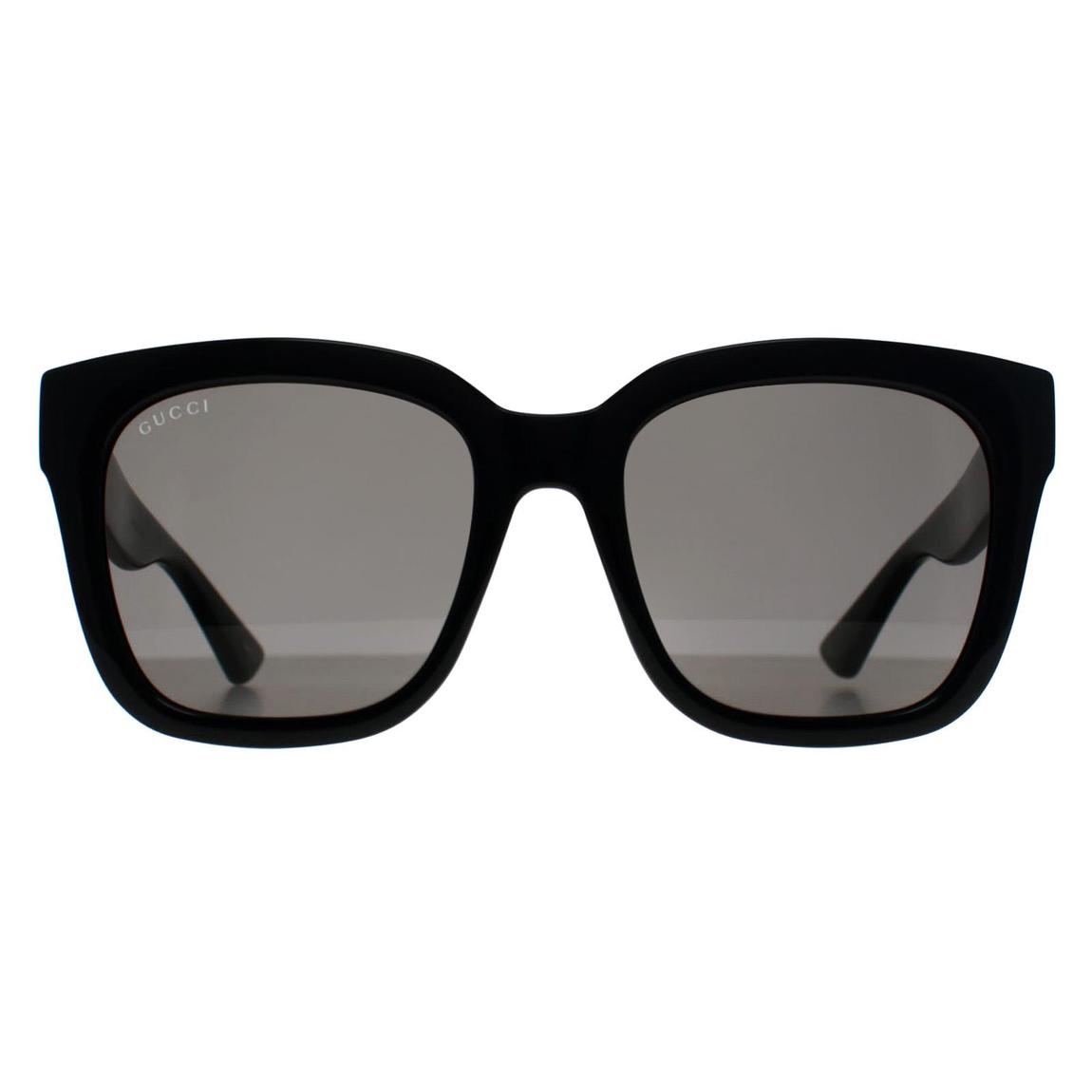 Gucci Gucci Square Womens Black Grey Gg1338S Sunglasses - BrandAlley