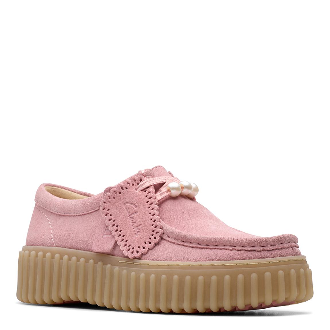 Clarks Women's Torhill Bee Dusty Rose Sde Shoes - BrandAlley