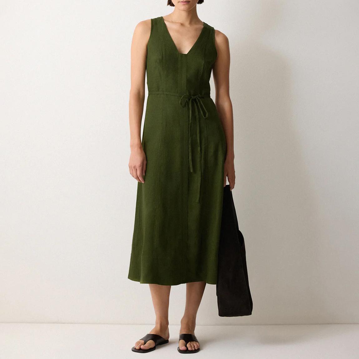 green jigsaw dress Crepe Flutter Sleeve Dress main image 0