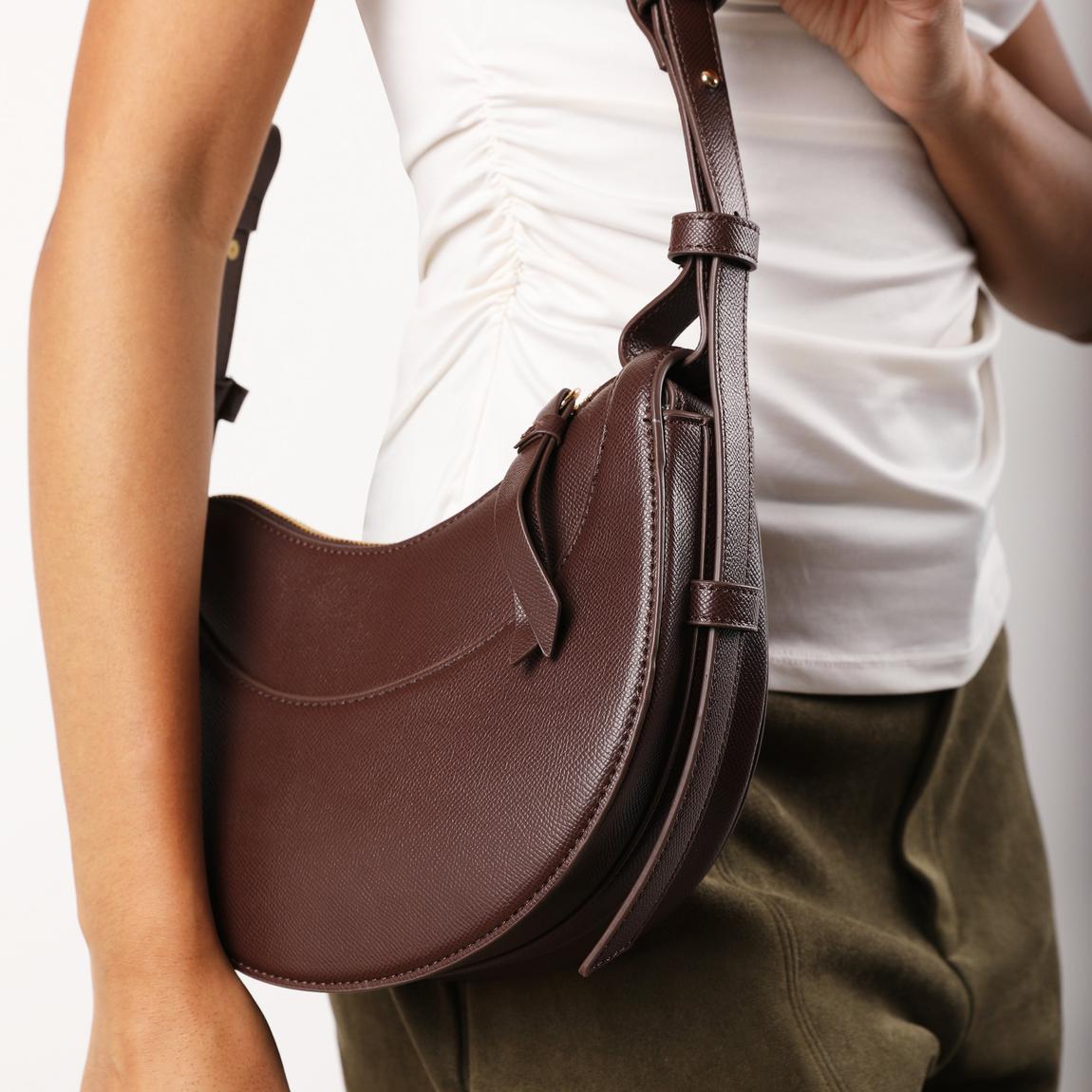Where's that From 'Envie' Crescent Faux Leather Shoulder Bag in
