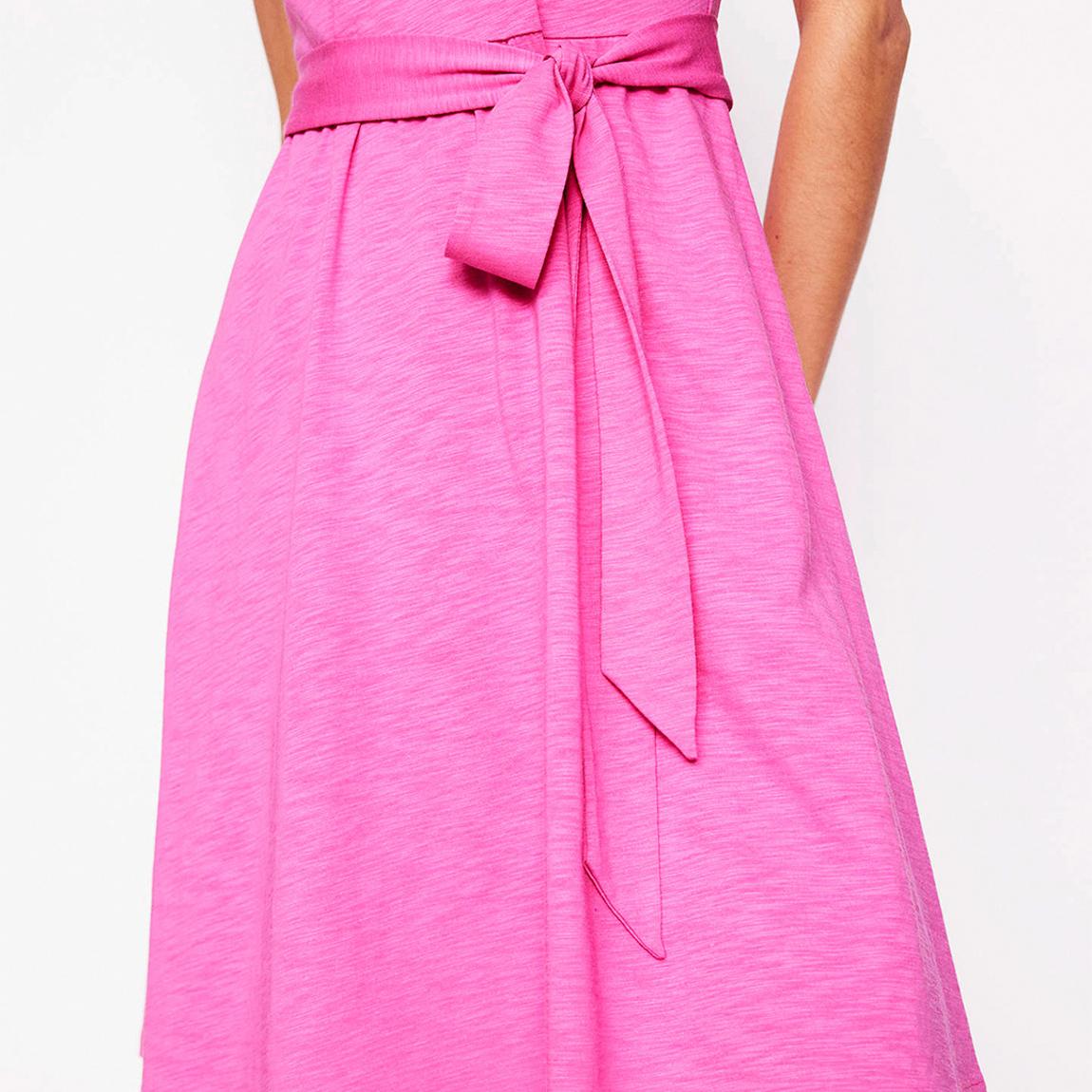 Boden Pink Mila Trim Mini Jersey Dress - BrandAlley