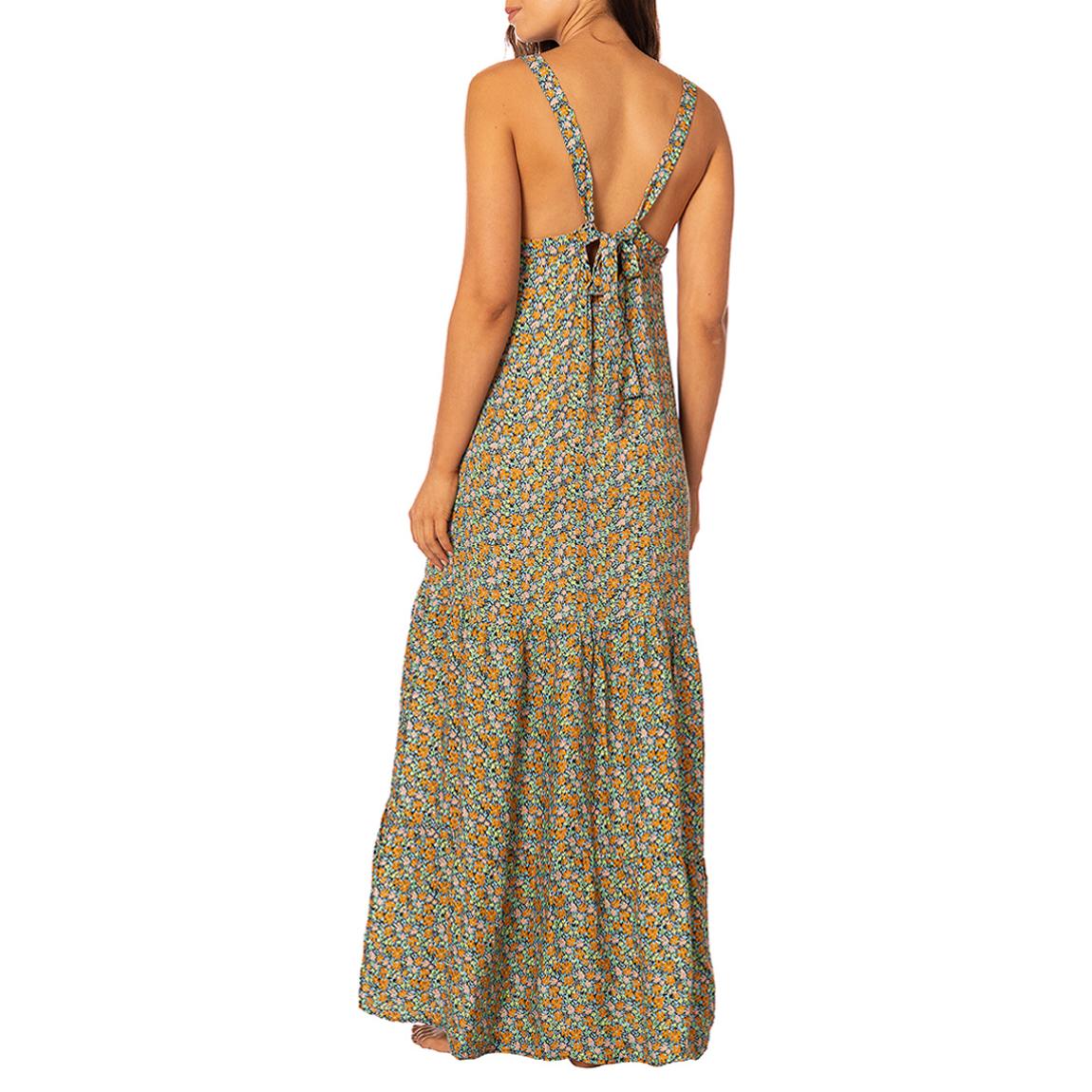 chinese dress ladies Alessa Maxi Dress in White Blue Floral main image 1
