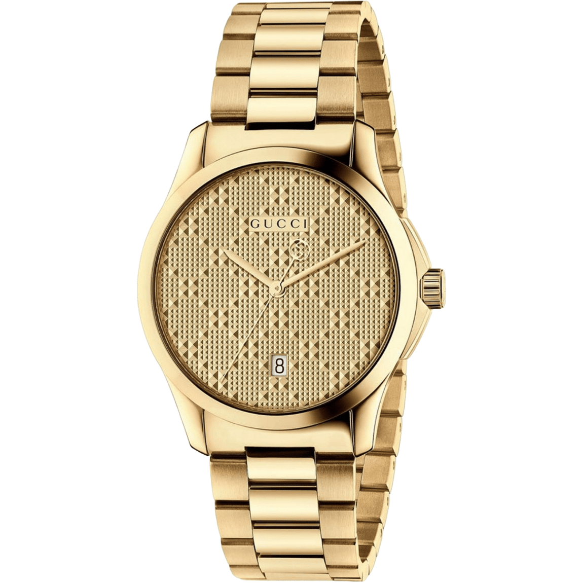 GUCCI ゴールド 腕時計 Gucci Gucci G-Timeless YA126461 38mm Yellow Gold PVD Unisex Watch