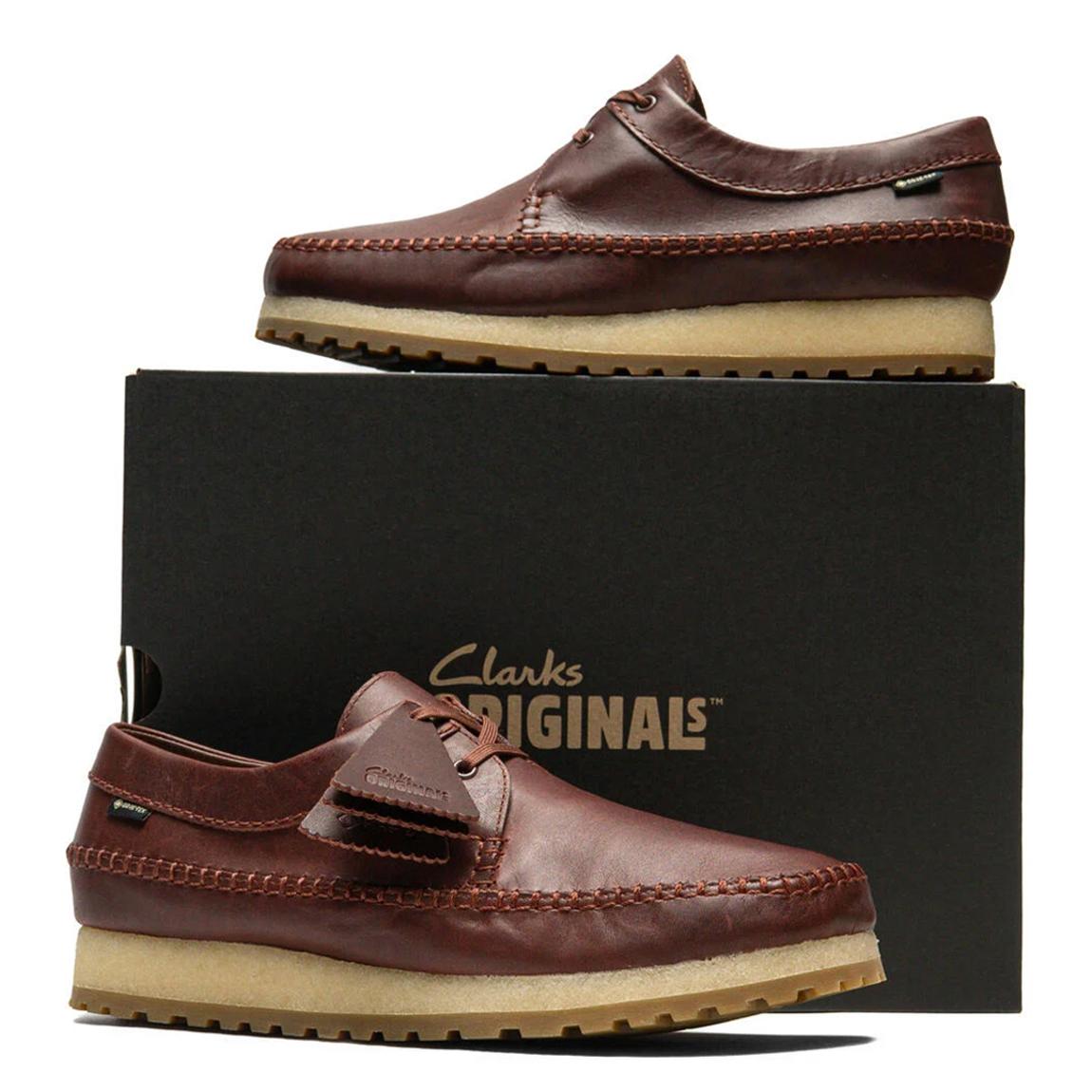 Clarks Men's Originals Icon Weaver GTX RB Brown Leather Shoe