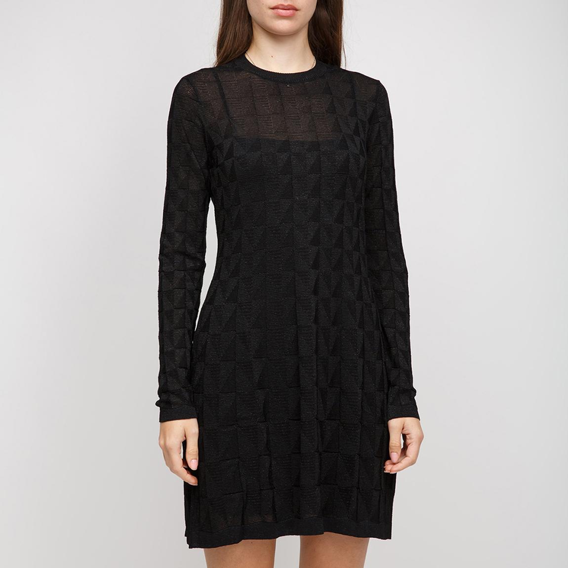 princess polly baby blue dress M MISSONI Size 8 Black Wool Blend Knit A-Line Dress For Sale at 1stDibs main image 1