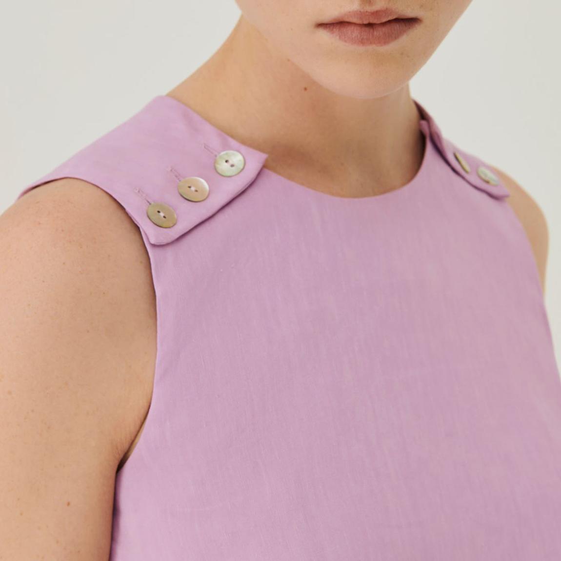 Lilac Cognac Ribbed Top main product photo