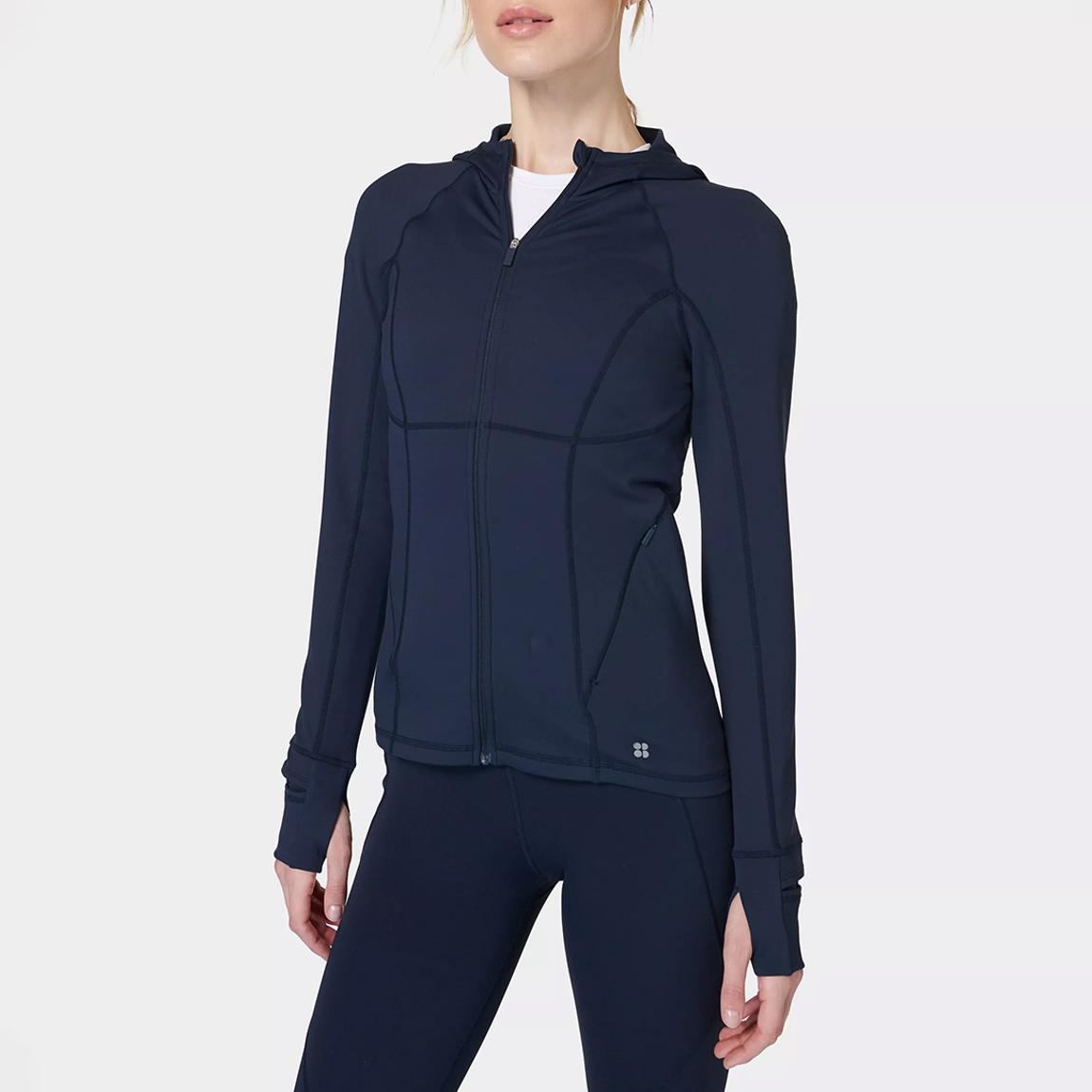 Sweaty Betty Blue Pro Run Zip Up - BrandAlley