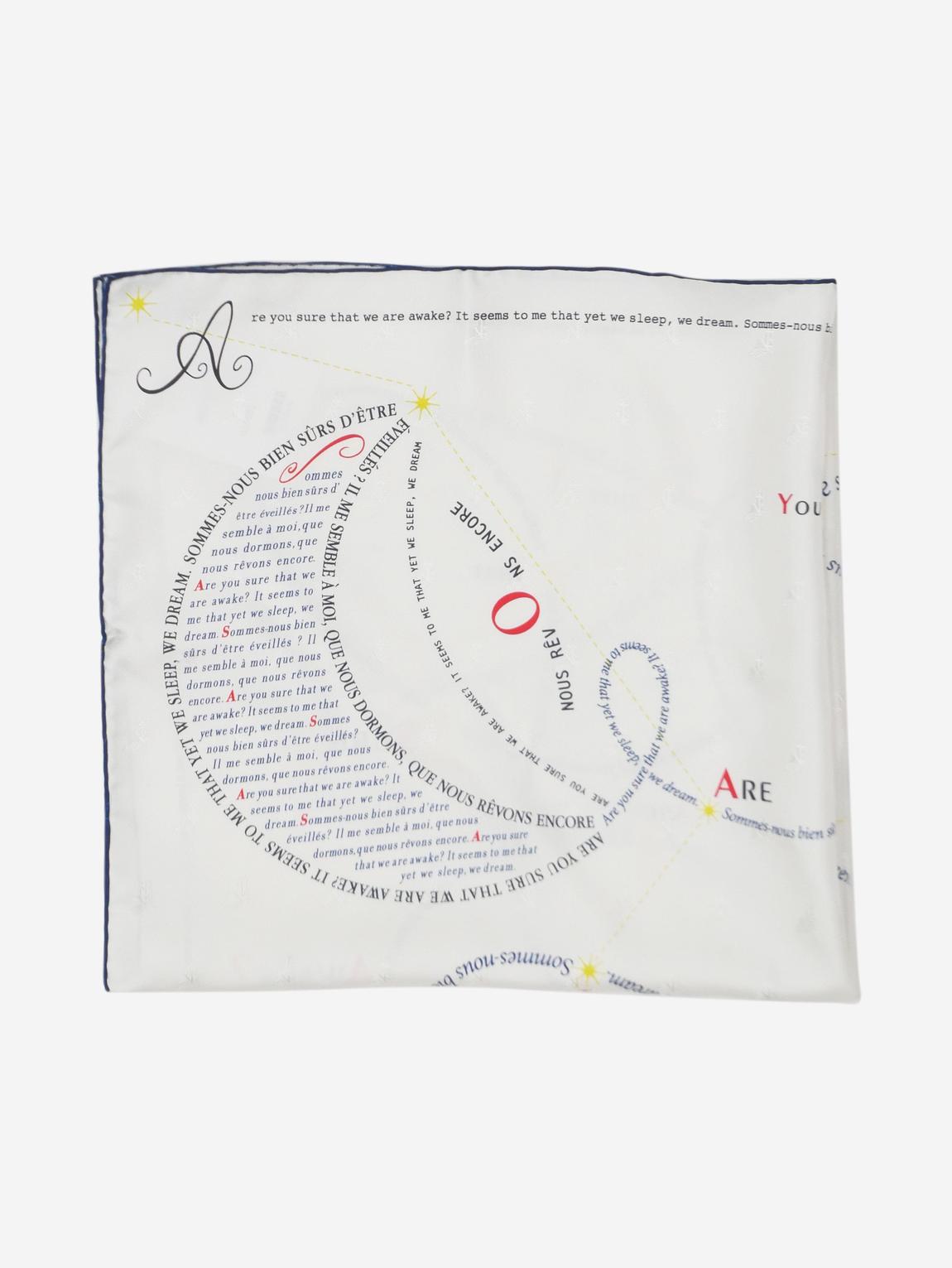 White Dream slogan scarf main product photo