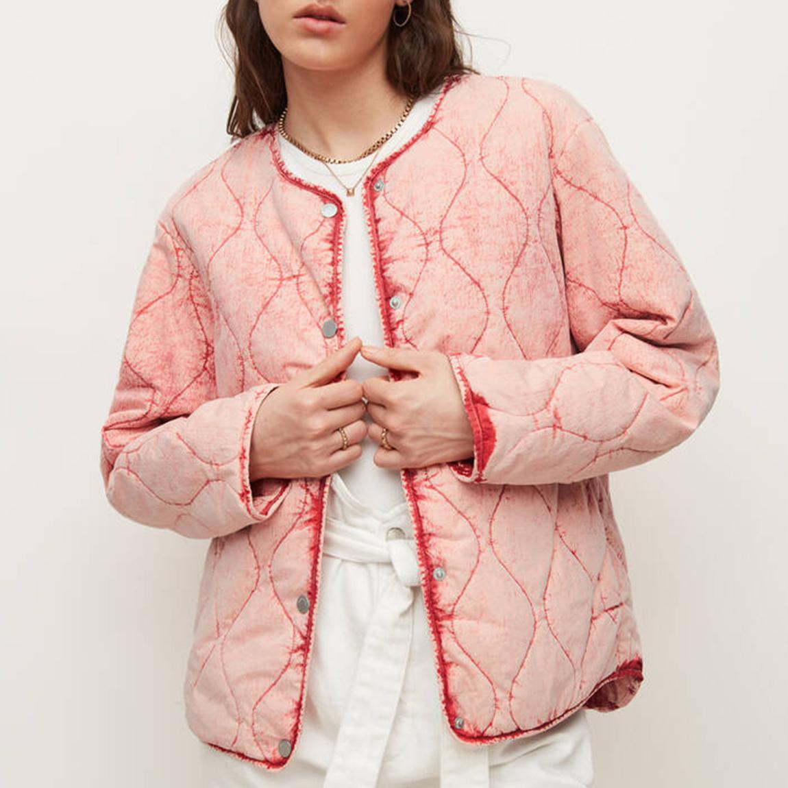 Pink Reign Quilted Cotton Blend Jacket main product photo