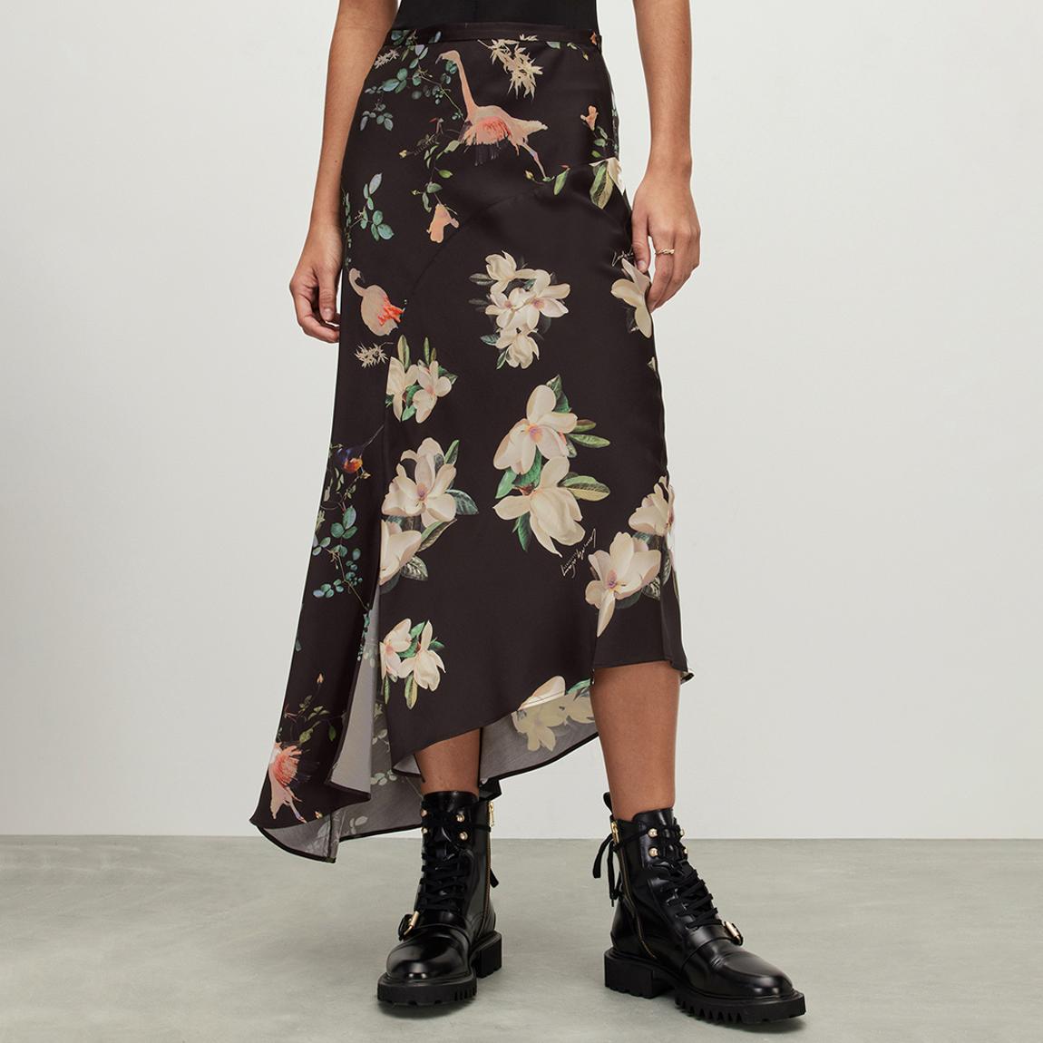 Black Luisa Fabia Midi Skirt main product photo