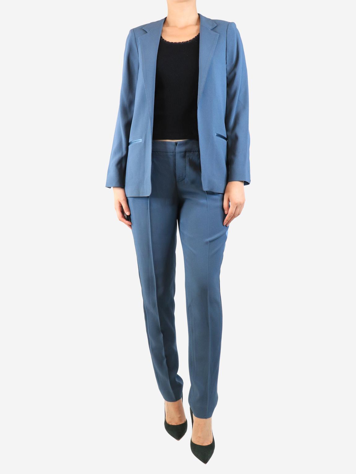 Blue two piece suit set main product photo