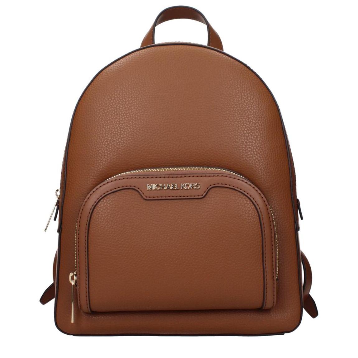 Leather Backpack with Adjustable Straps and Multiple Compartts main product photo