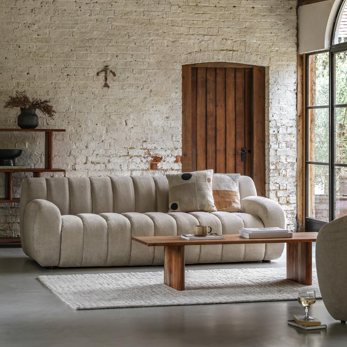 Harrie 3 Seater Sofa, Cream main product photo