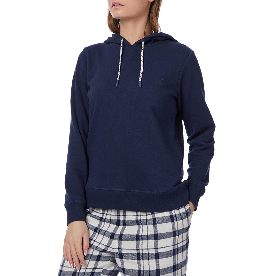 Navy Hooded Lounge Top main product photo