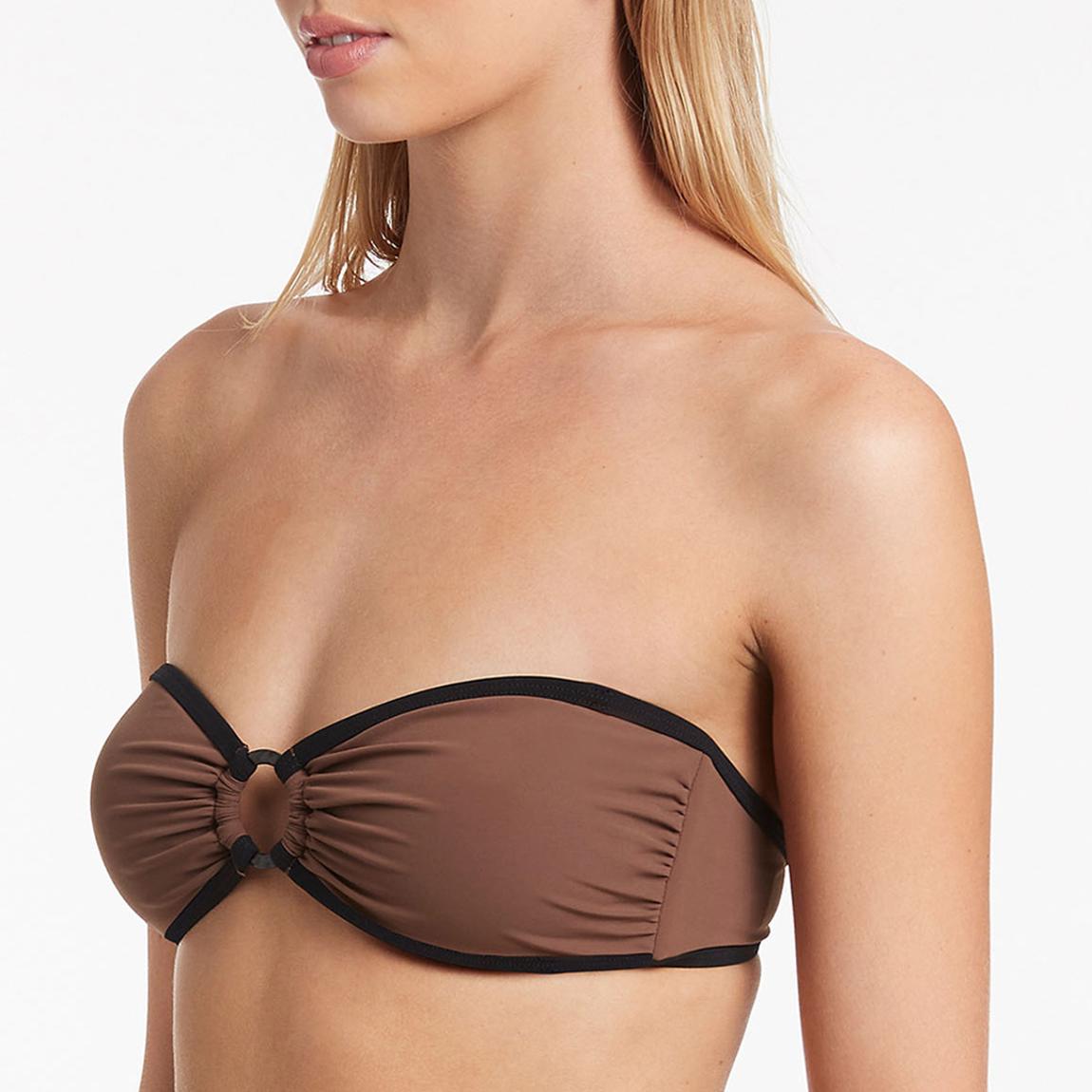 Brown Versa Bandeau Top main product photo