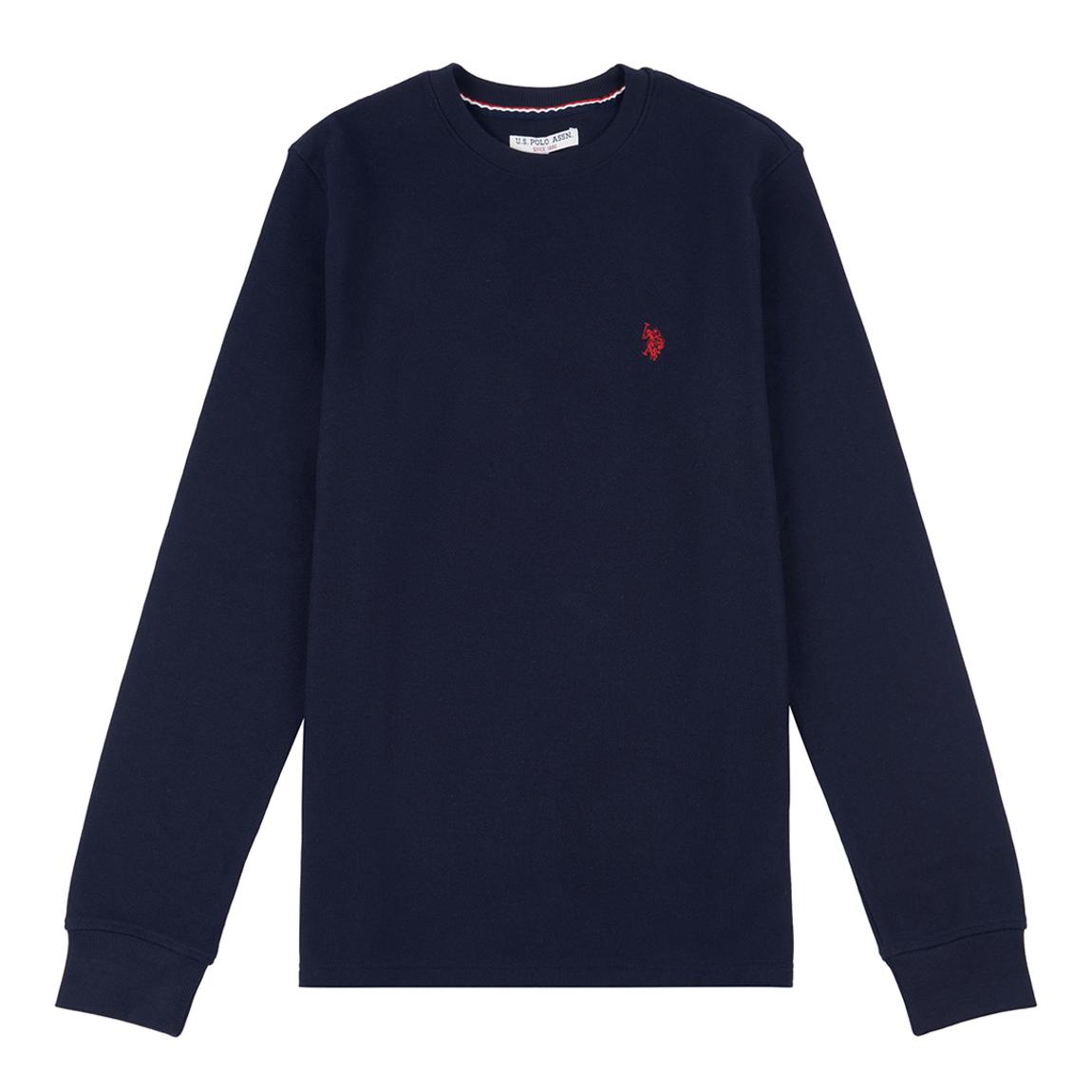 Navy Honeycomb Cotton Sweatshirt main product photo