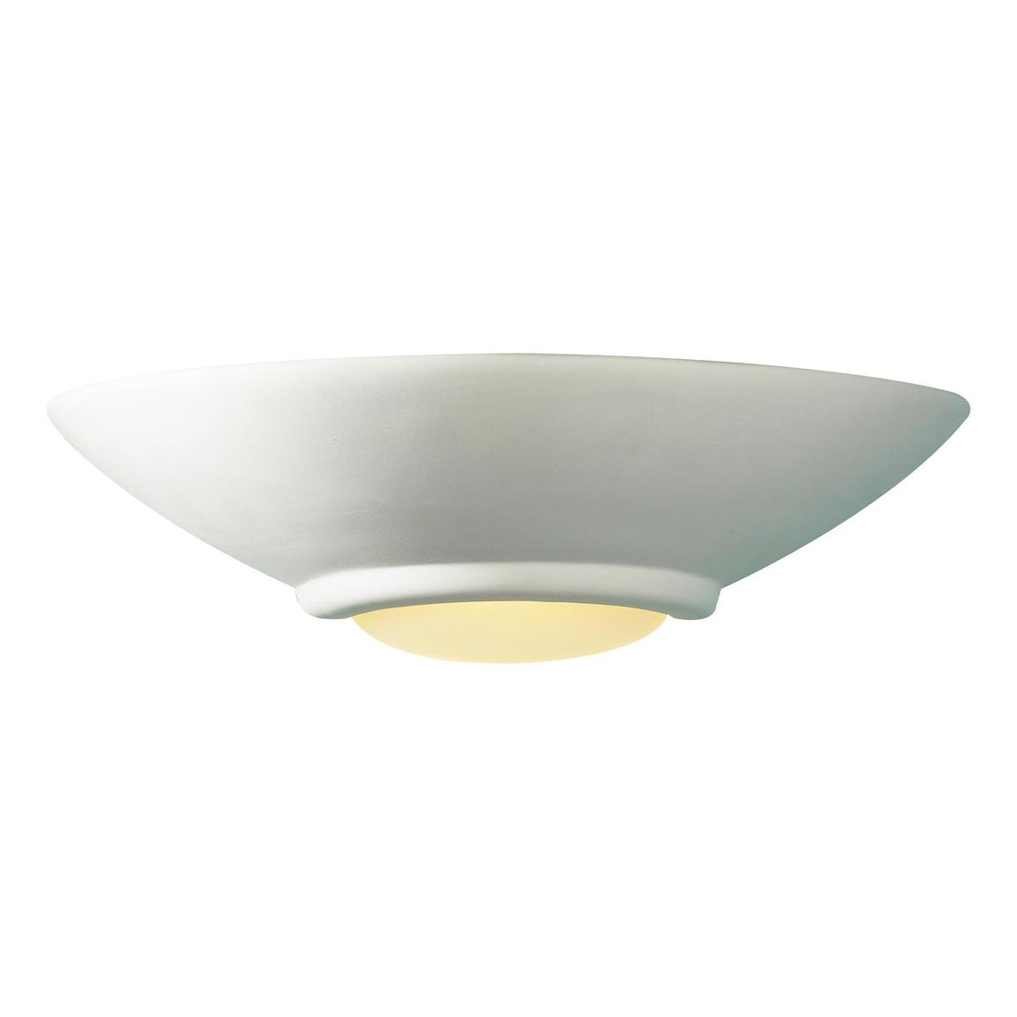 Stella Wall Light White Unglazed Ceramic Glass main product photo