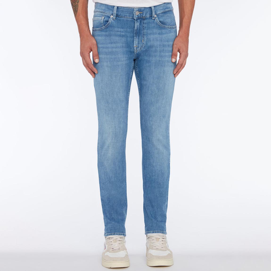 Light Blue Paxtyn Stretch Jeans main product photo