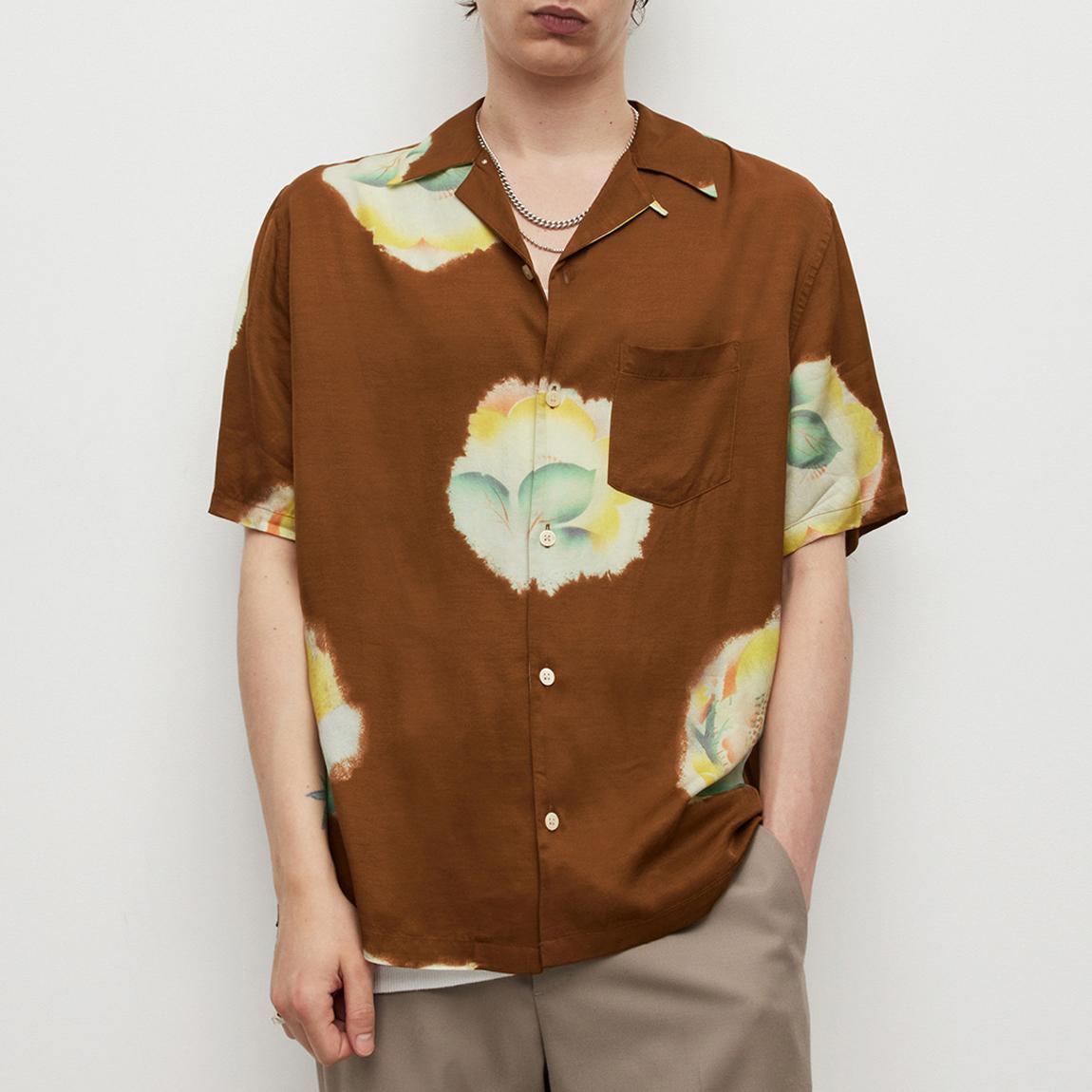 Brown Toulon Printed Shirt main product photo